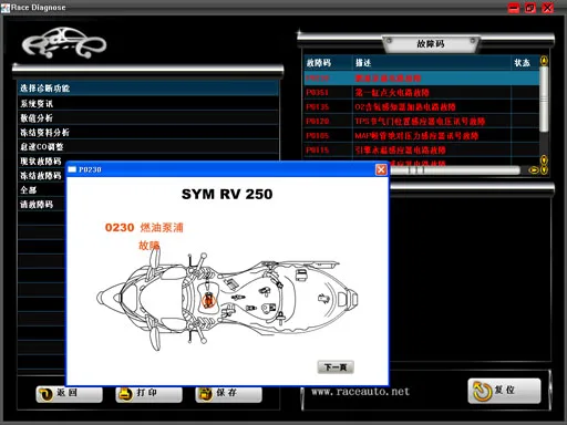 Obd 2 Motorcycle Diagnostic Scan Tool for Honda Yamaha for SYM for Suzuki 7in1 Motorbike Repair Tool