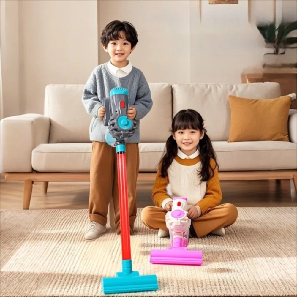 Interactieve 3-in-1 elektrische stofzuiger Fantasiespel Trolley Huishouden Reiniging Simulatie Stofvanger Peuter