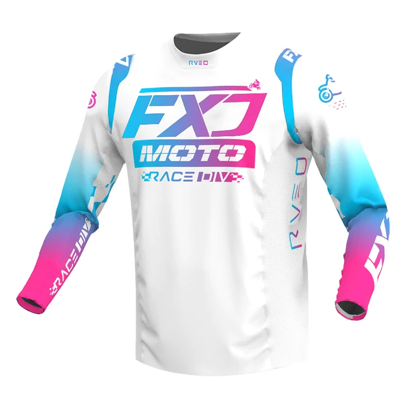 Off road motorcycle jersey men and women XXXXL motocross sports shirt racing downhill MX MTB BMX ATV DH Pink white black green