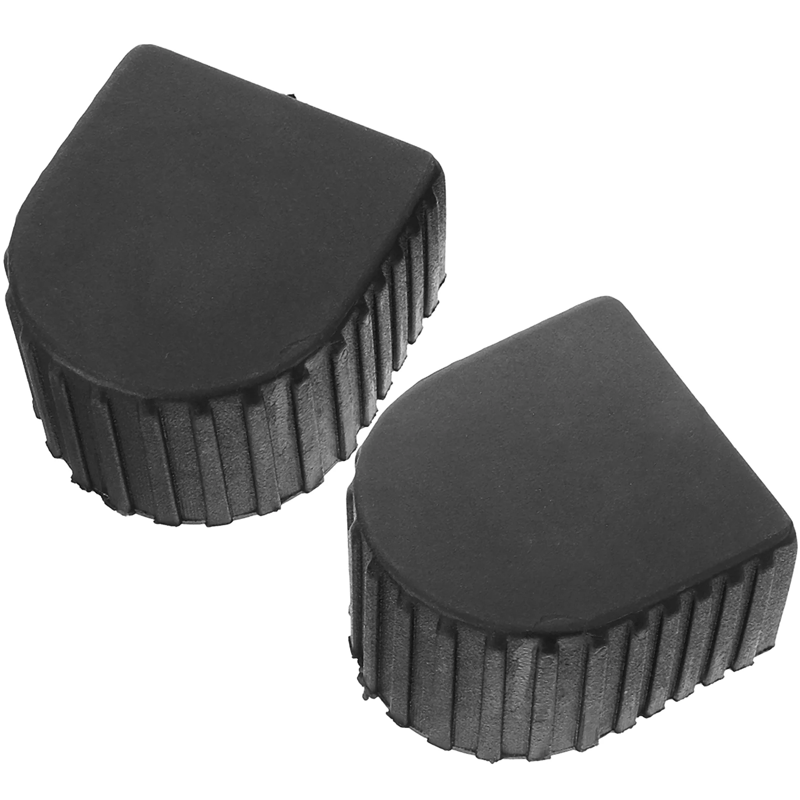 2 Pcs Ladder Telescopic Top Cover Extension Accessories Covers Protectors Home End Caps Black