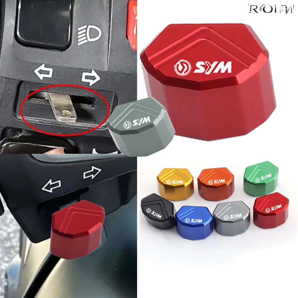 For SYM CRUISYM GTS 300 GTS 300i JOYMAX Z 125 250 300 MAXSYM 400i CNC z Motorcycle Switch Button Turn Signal Key Cap Accessories