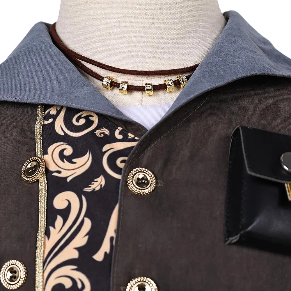 Kids Arcane Isha Cosplay Fantasia Hoed Jas Broek Kostuum Spel Vermomming Meisjes Jongens Kinderen Halloween Carnaval Rollenspel Pak