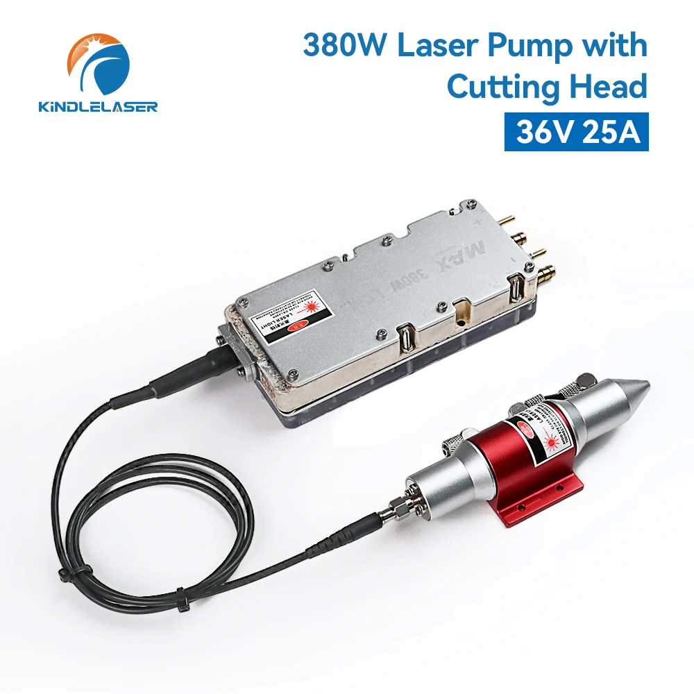 MAX 380W Fiber Laser Pump Module 3rd Generation Modified Pump Source Power Supply Full Kit For Metal Plywood DIY Cutting