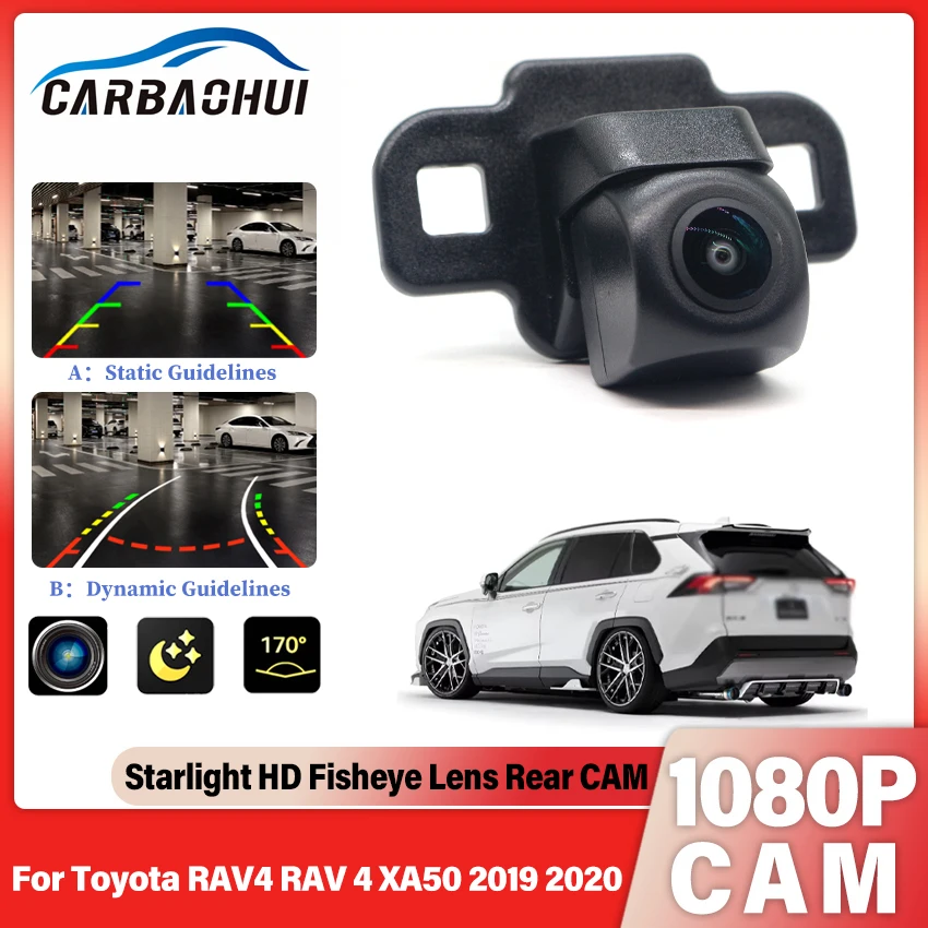 

170-градусная HD 1080x720P задняя парковочная камера для Toyota RAV4 RAV 4 XA50 2019 2020 камера автомобиля камера ночного видения HD CCD