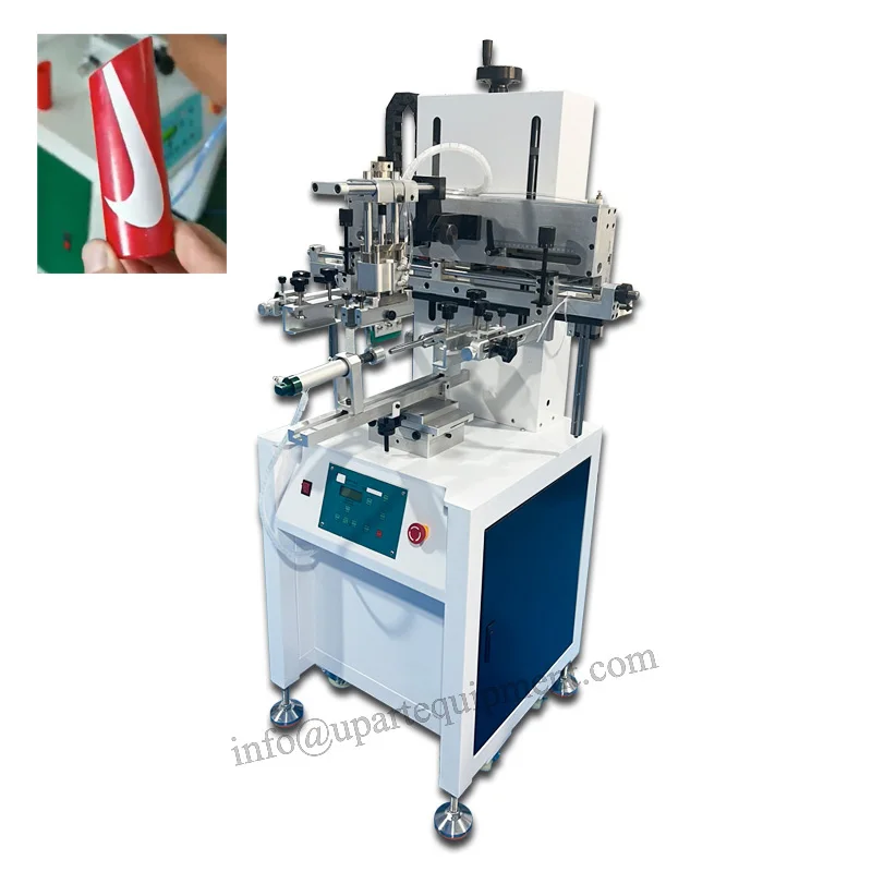 Automatic Round Screen Printing Machine For Plastic Cover Cylinder Screen Printer Price