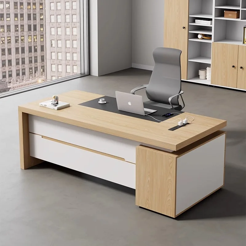 

Supplier L Shaped Boss Ceo Manager Desk Executive Wooden Office Table for Office Furniture