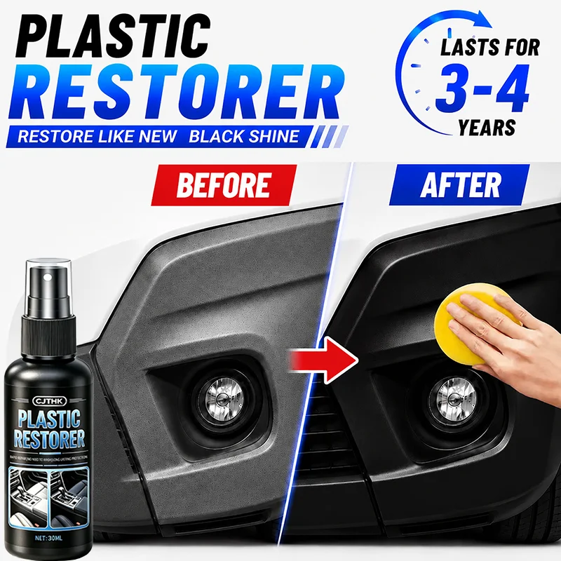 Car Plastic Restorer Back To Black Gloss Plastic Renovator Longlasting Coating Leather Restore Auto Polish Cleaning Products
