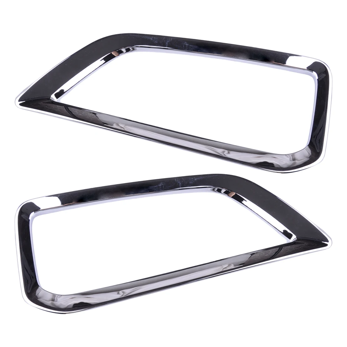 

Комплект из 2-х хромированных накладок на рамки передних левых и правых противотуманных фар из АБС-пластика для Hyundai Kona 2018-2022