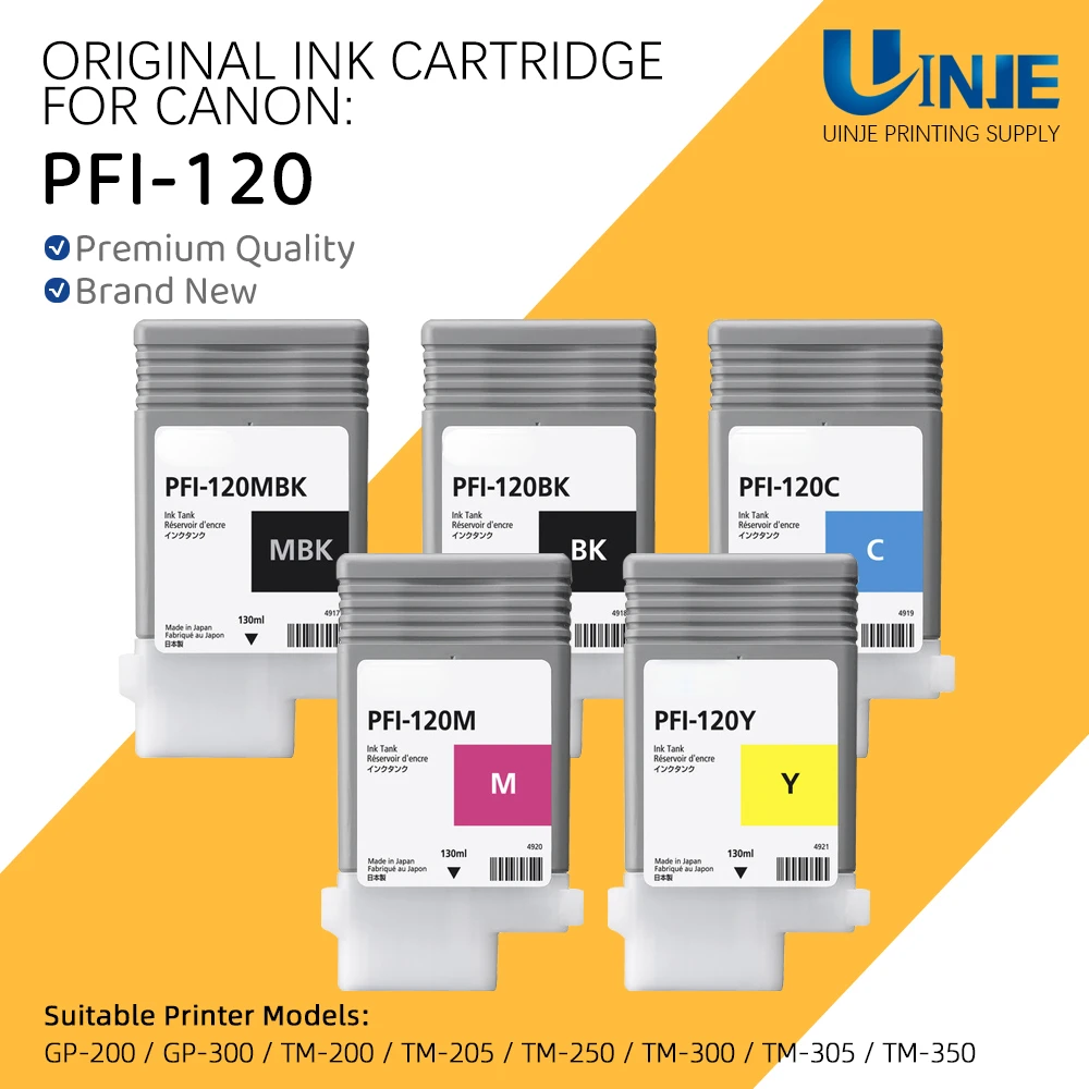 New For Canon PFI-120 PFI120 Ink Cartridge 130ML imagePROGRAF GP-200 GP-300 TM-200 TM-205 TM-250 TM-300 TM-305 TM-350