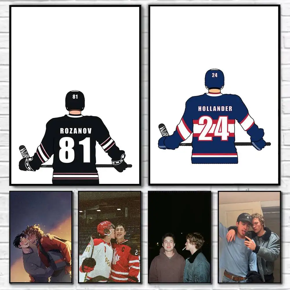 

S-Shane and Ilya H-Heated Rivalry Poster Self-adhesive Art Waterproof Paper Sticker Coffee House Bar Room Wall Decor