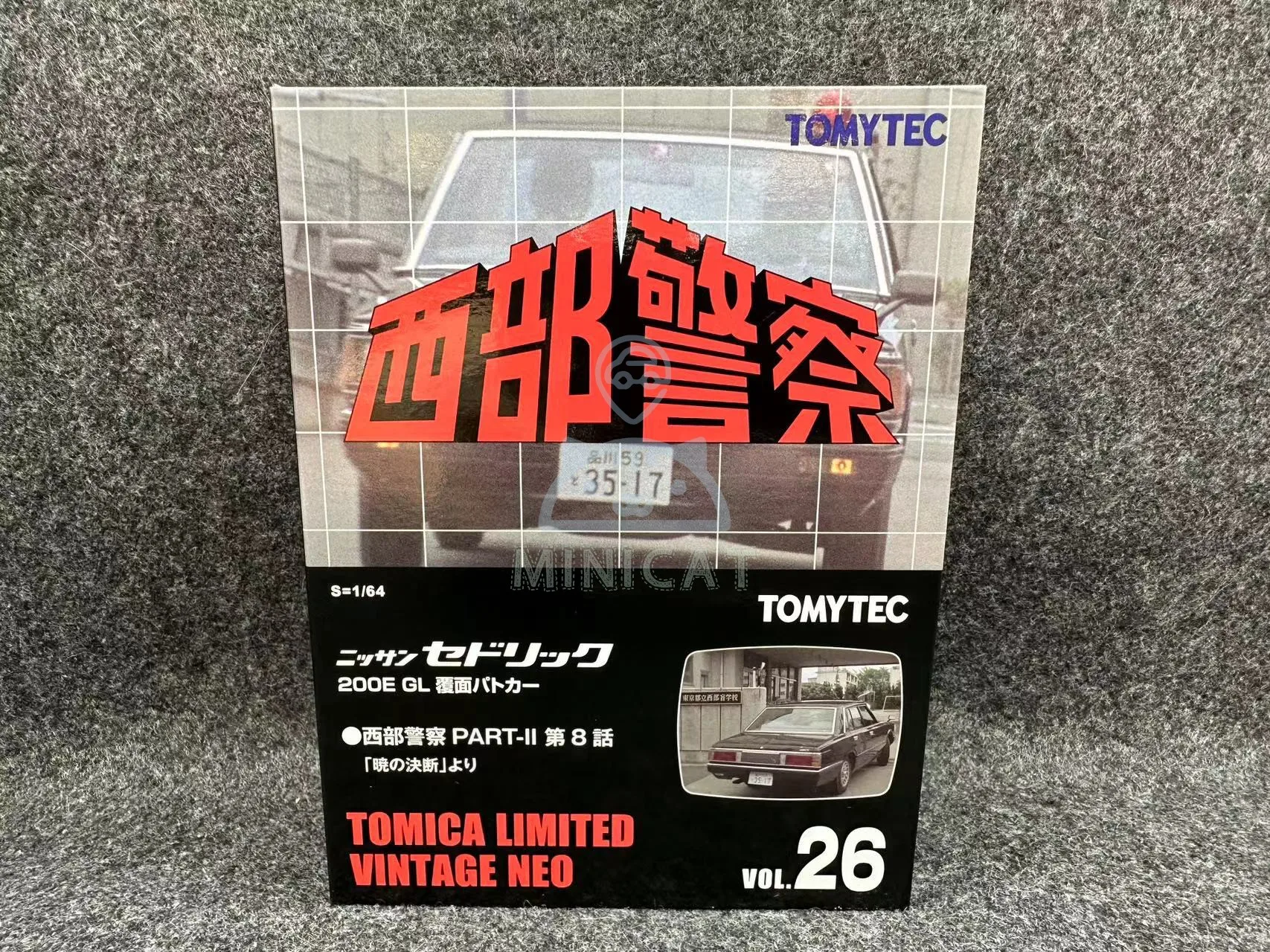 TAKARA TOMY TOMICA 1:64TLV LV Western Police Vol.26 Cedric Duke Legering compressie miniatuur model, volwassen decoratie, verjaardagscadeau