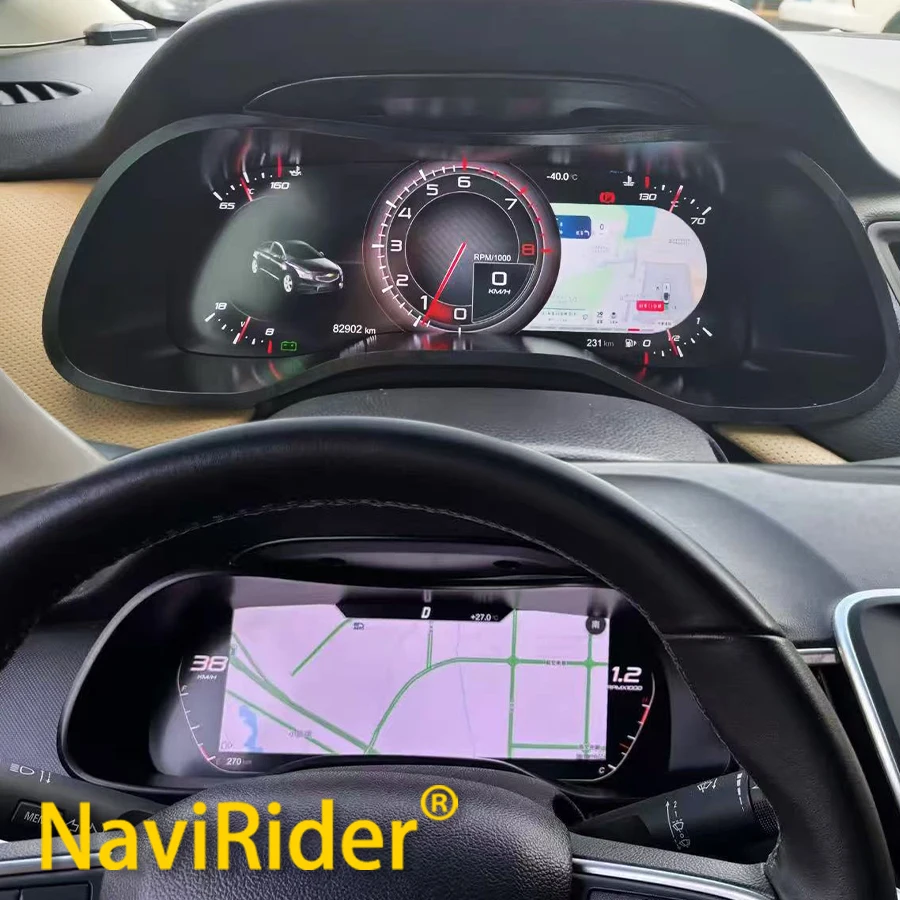 For Chevrolet Cruze 2019-2022 GPS Speedometer Cluster LCD Instrument Panel Digital Dashboard Virtual Cockpit With Carplay Clock