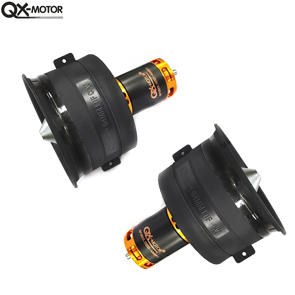 

QX-MOTOR 64 мм EDF 12 лопастей CW CCW с мотором QF2822 2100-4300KV для радиоуправляемых реактивных самолетов