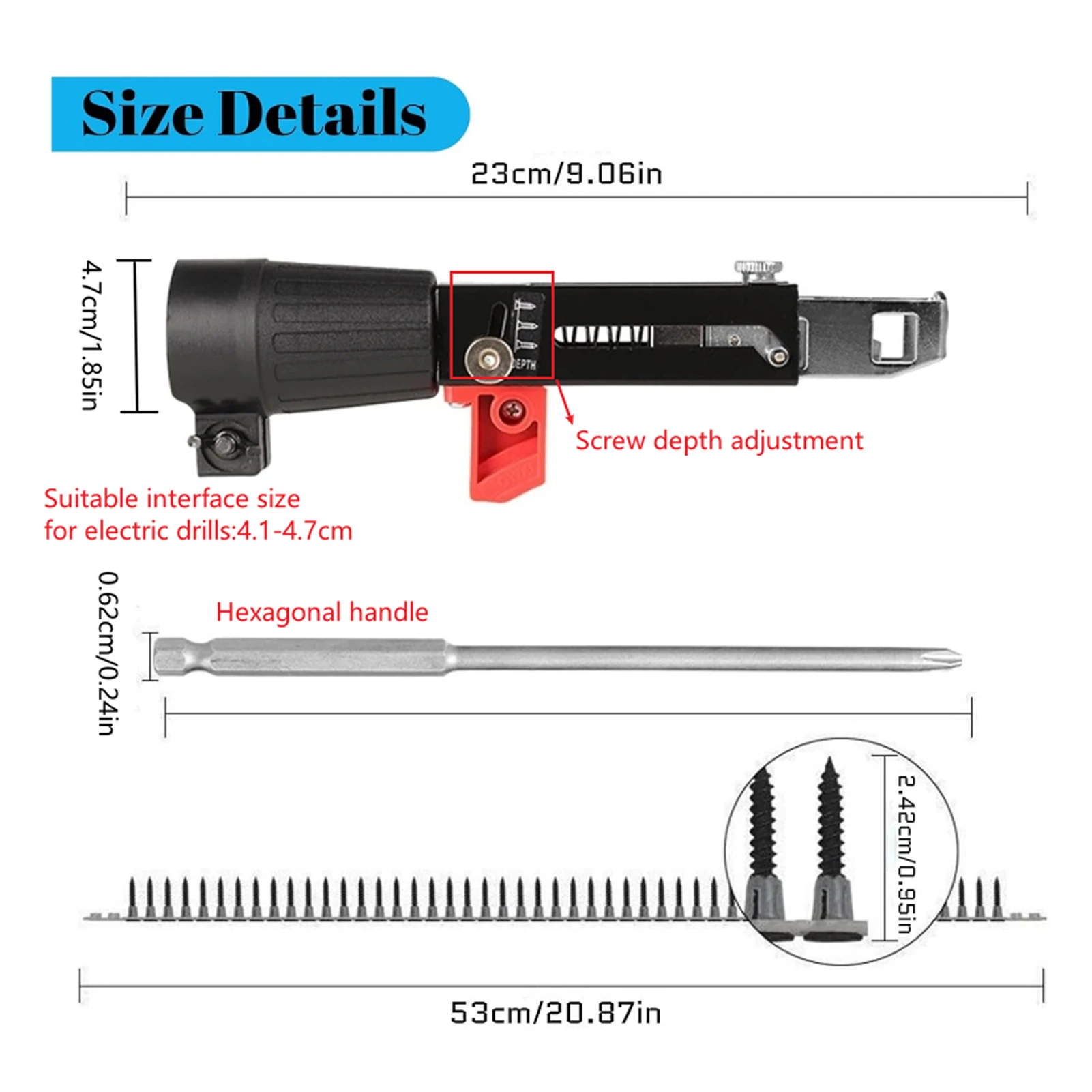 나사 조임 장비 목공 도구 자동 체인 네일 건 전기 드릴 나사 조임 장비 목공 도구