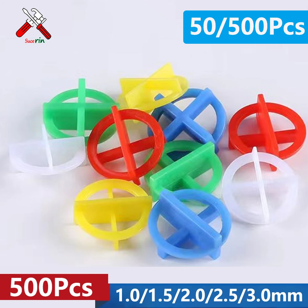 Espaçadores Porcellanato Clips Sistema de Nivelamento Cerâmico Piso e Telha Gap Ferramentas de Construção 50 Unid 100 Unid 500 Unid