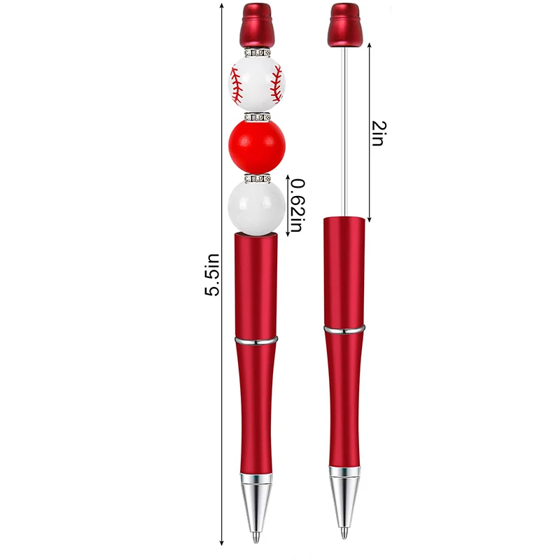 DIY용 구슬 볼펜, 검정 잉크 구슬 펜, 다색 펜, 어린이 학생 사무실 학교 용품, 50 개