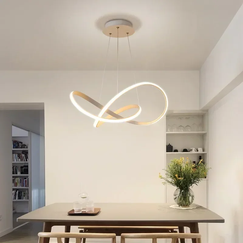 Lámparas colgantes LED modernas para interiores, accesorios de iluminación para decoración del hogar, sala de estar, comedor, dormitorio, Hotel, 50cm