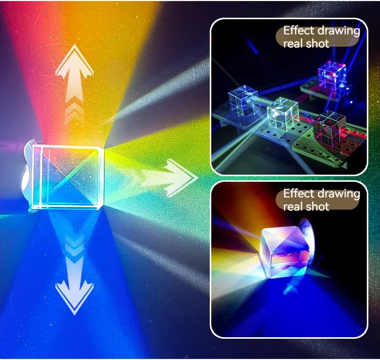 Optical experiment set triangular prism to see rainbow convex and concave lens plane imaging experimental equipment