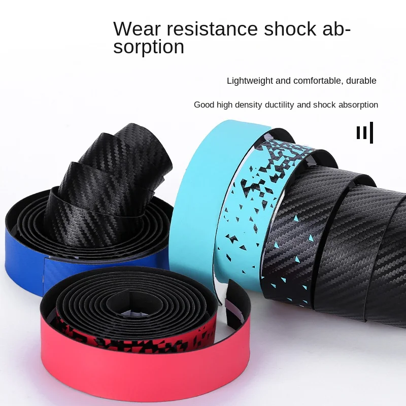 Bicycle Handlebar Tape Anti-Vibration PU EVA Bent Cycling Road Bike Tapes Racing Breathable Non-Slip Handle Bar Belt Wrap