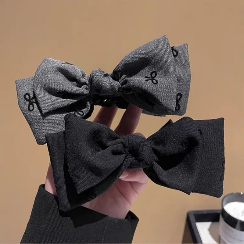 1 قطعة مشبك القوس الرجعية أنيقة عالية ذيل حصان كليب لطيف كعكة مشبك شعر الحلو أوبدو كليب خوذة #2