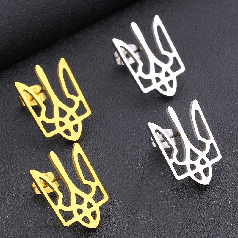 

European and American fashion personality ethnic style Ukrainian pendant earrings for women stainless steel earrings accessories