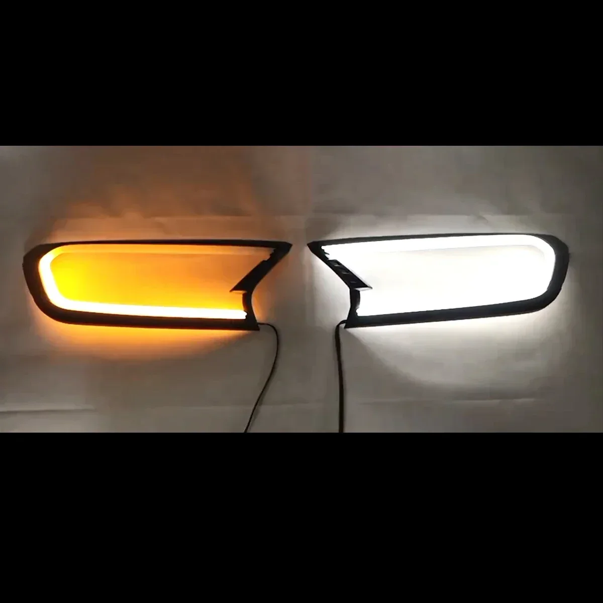 Dynamic DRL Turn Signal White Amber HeadLight LED ABS Lamp Hood For FORD For RANGER T6 WILDTRAK 2015 2016 2017 2018 Body Kit