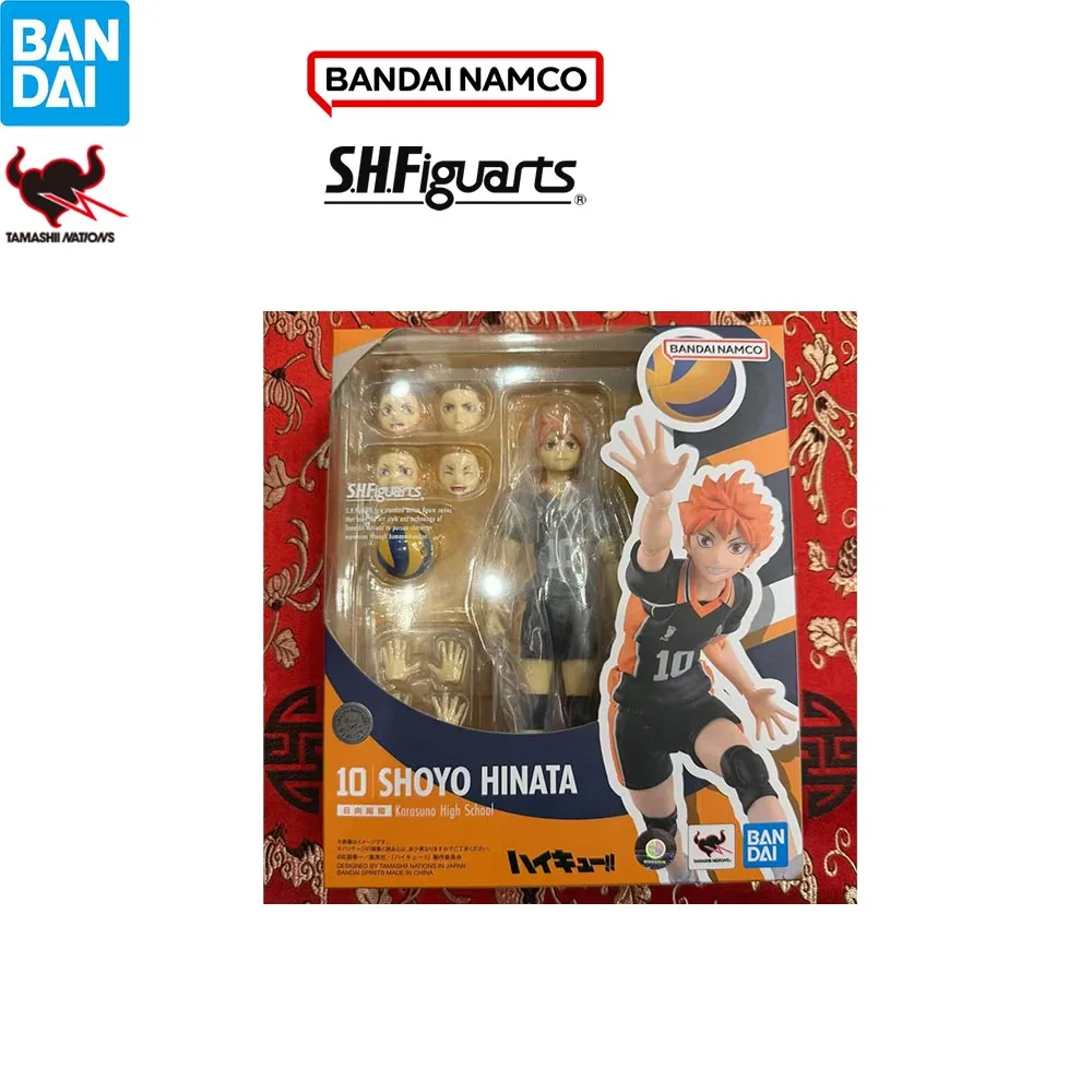 BANDAI S.H.Figuarts Haikyuu Hinata Shoyo Anime Action Figure Original Model Toy Genuine Boxed