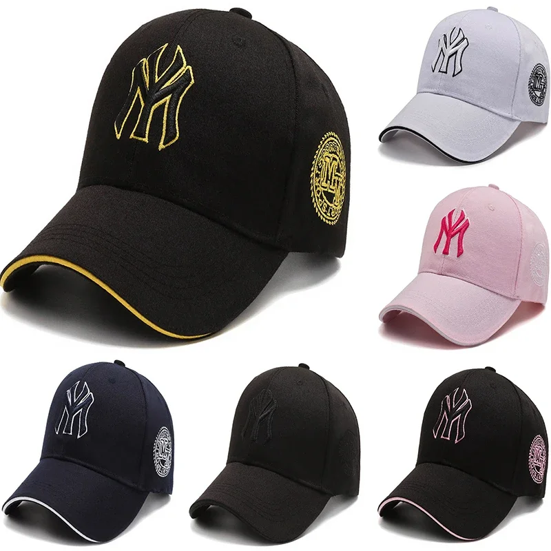 Unisex Outdoor Sports Cotton Embroidery Simple Pure Color Cap Circumference 56-60cm Adult Baseball Cap Peaked Cap Birthday Gifts