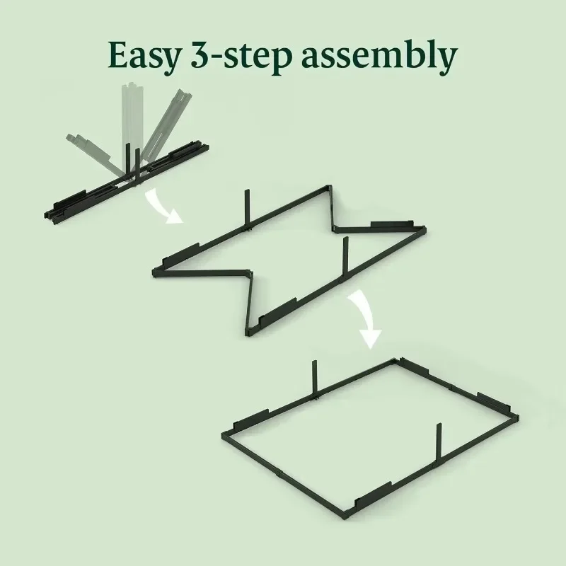 Single metal bed frame for noise-free and easy-to-assemble shock resistance, suitable for double king size beds