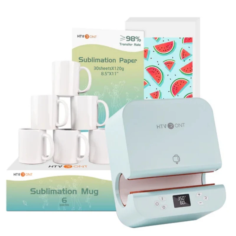 HTVRONT Auto Tumbler Heat Press Machine Professional Tumbler Press High-Security for 2.95-3.18inch Sublimation Tumblers Cups