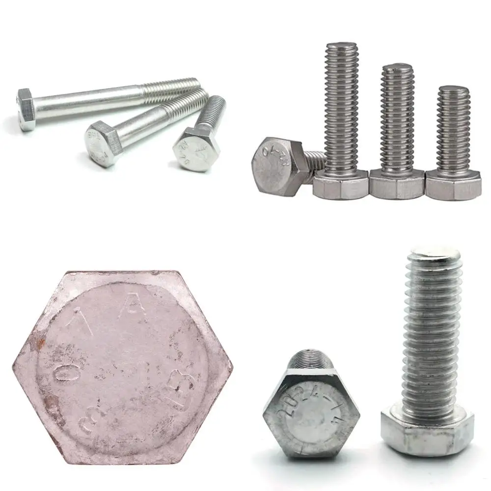 

Нержавеющая сталь 18-8 A2-70 Винты с шестигранной головкой M16-2,00 x 110 мм, 10 шт., грубая резьба, частичная резьба, длина резьбы 2,25, длинный хвост