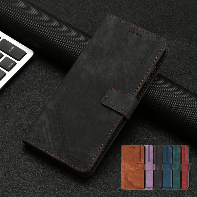 Leather Case For Motorola Moto E13 Flip Cover on For Moto E22i E22s E32s E30 E20 E40 E32 E22 Capa Magnetic Protect Wallet Coque