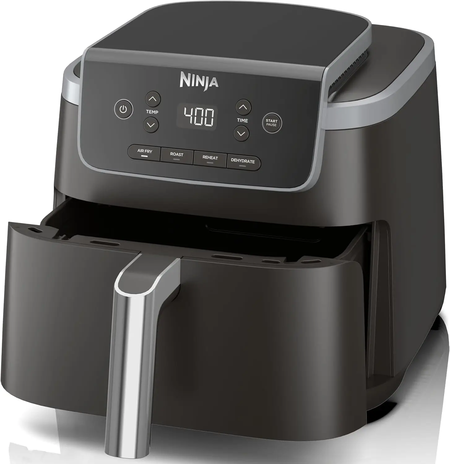 Air Fryer Pro 4-in-1 with 5 QT Capacity, Air Fry, Roast, Reheat, Dehydrate, Air Crisp Technology with 400F for hot