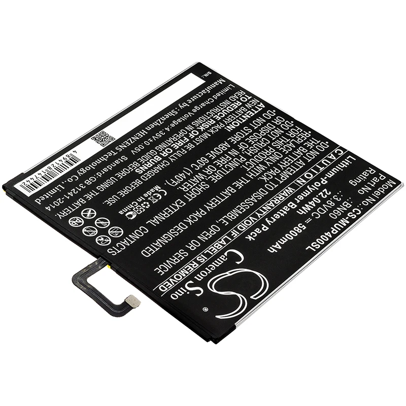 3.8V 5800mAh Tablet Battery BN60 for Xiaomi Mi Pad 4, Mi Pad 4 WiFi, M1806D9W, M1806D9E, Clover +TOOLS KIT