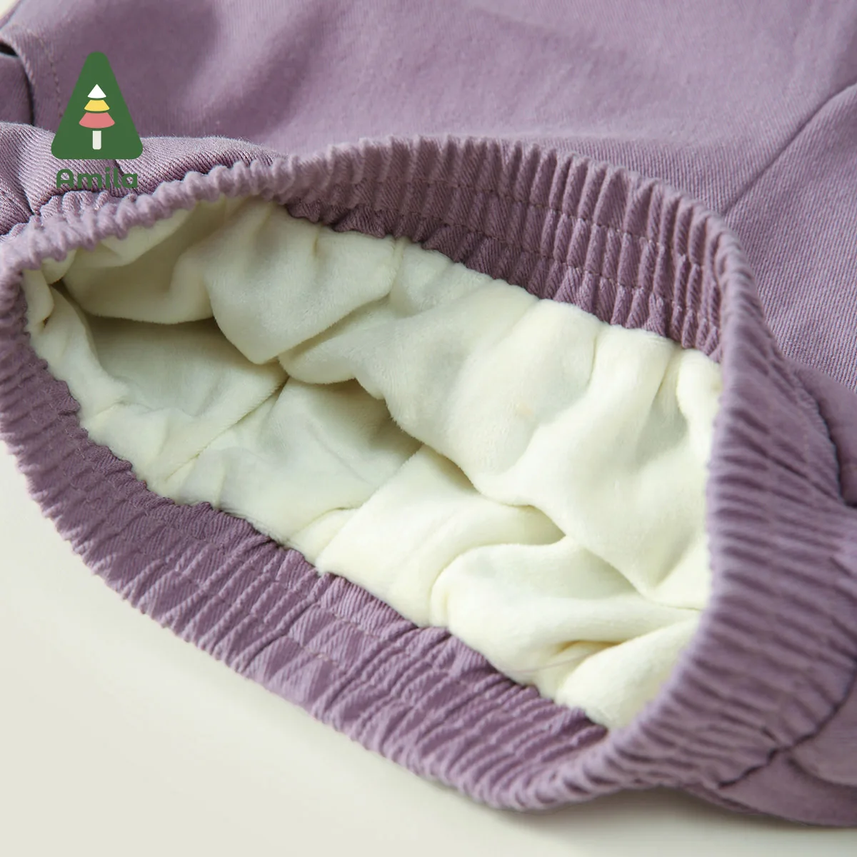 Amila Baby Children Casual Pants 2024 Winter New Multicolour Fleecing Warm Spaceship Fashion Baby Clothing