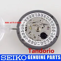 24 Jewels Mechanical NH35A Automatic Watch Movement Left Hand White/Black Date Wheel High Acuracy Winding Stem 9 o'clock