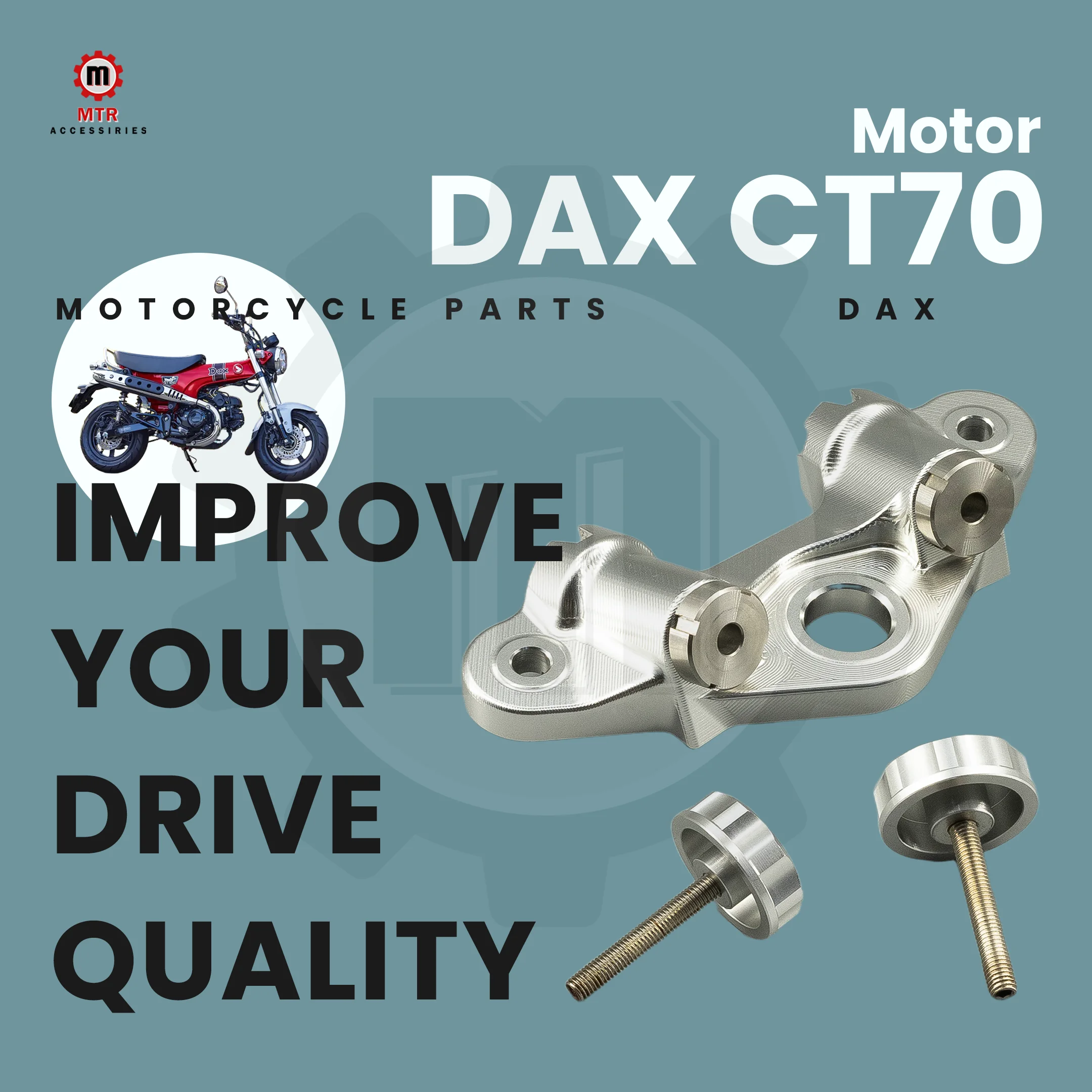 

Handles Clamp CT70 Grips Fixture ST70 Grips Clamp CNC Sliver Handlebar Fixture DAX CT70 ST70 Part Motorcycles Accessories