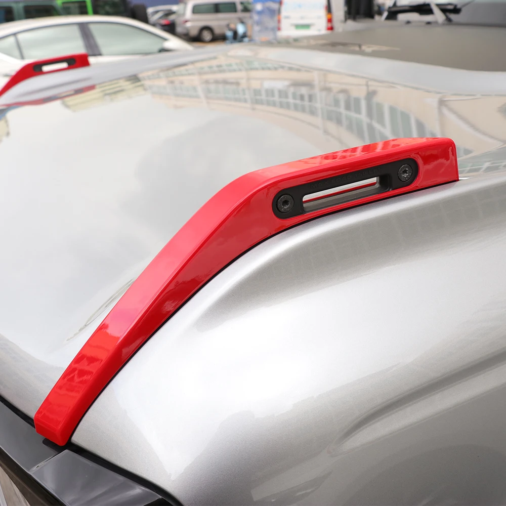 

SXMA B1018 Front Hood Hook Trim Cover ABS Accessories Decoration for Ford Bronco 2020++ 1pair