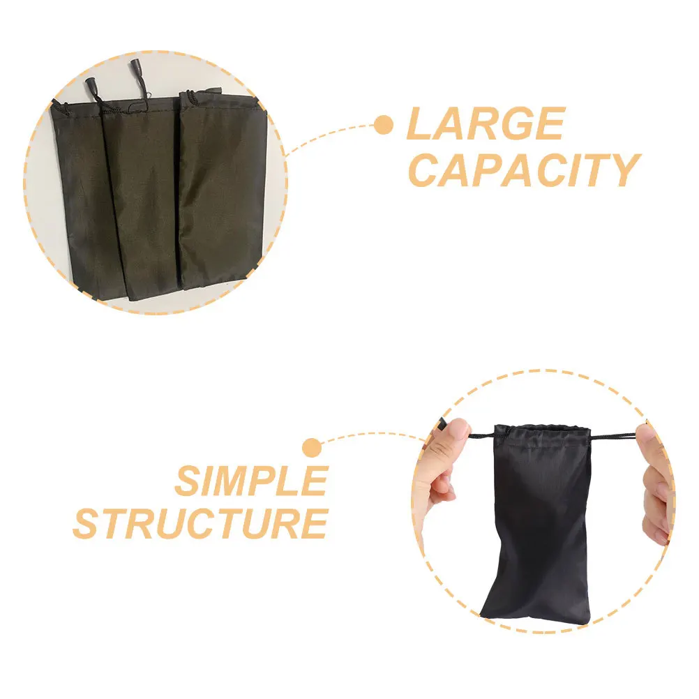 

5Pcs Reading Glasses Bag Soft Sunglasses Pouch Waterproof Eyewear Case Large Storage Space Portable Accessory for Travel Daily