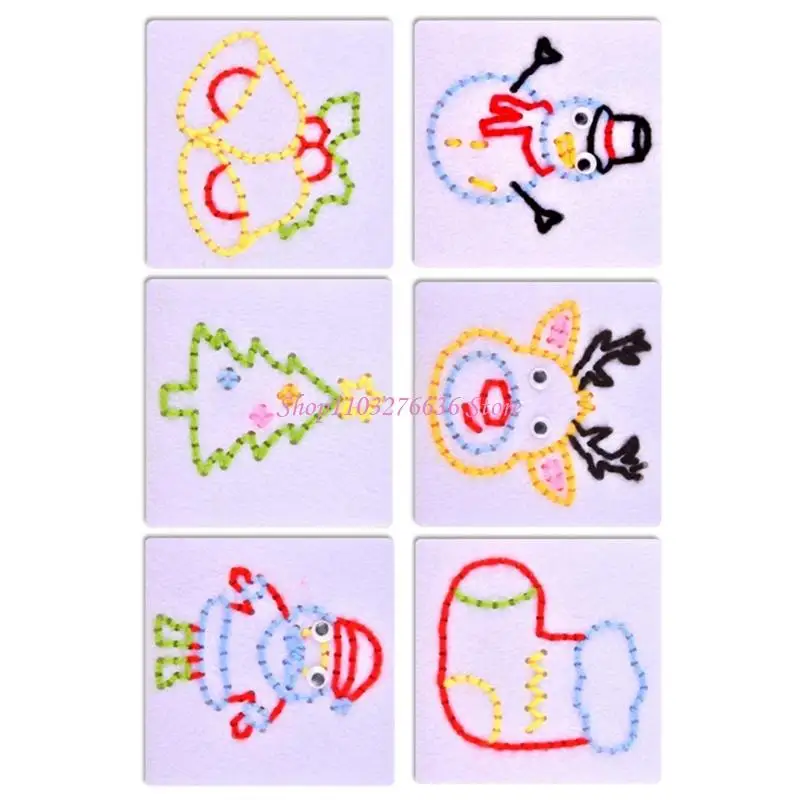 R6FD Educational Sewing Practice Craft Materials Creativity Enhancing Activity Toy