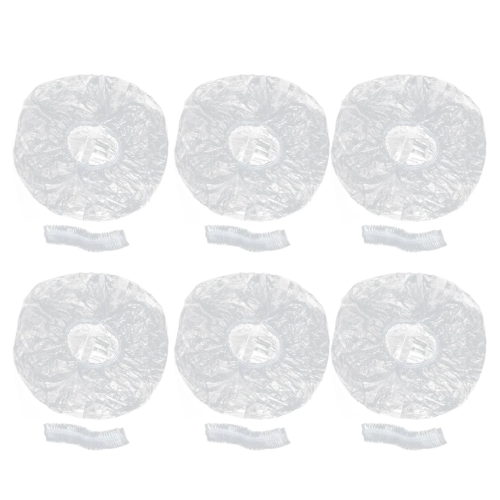 

400pcs Waterproof Shower Cap Bathing Salon Disposable Soft Foldable Hair Protection Caps for Women Travel Lightweight