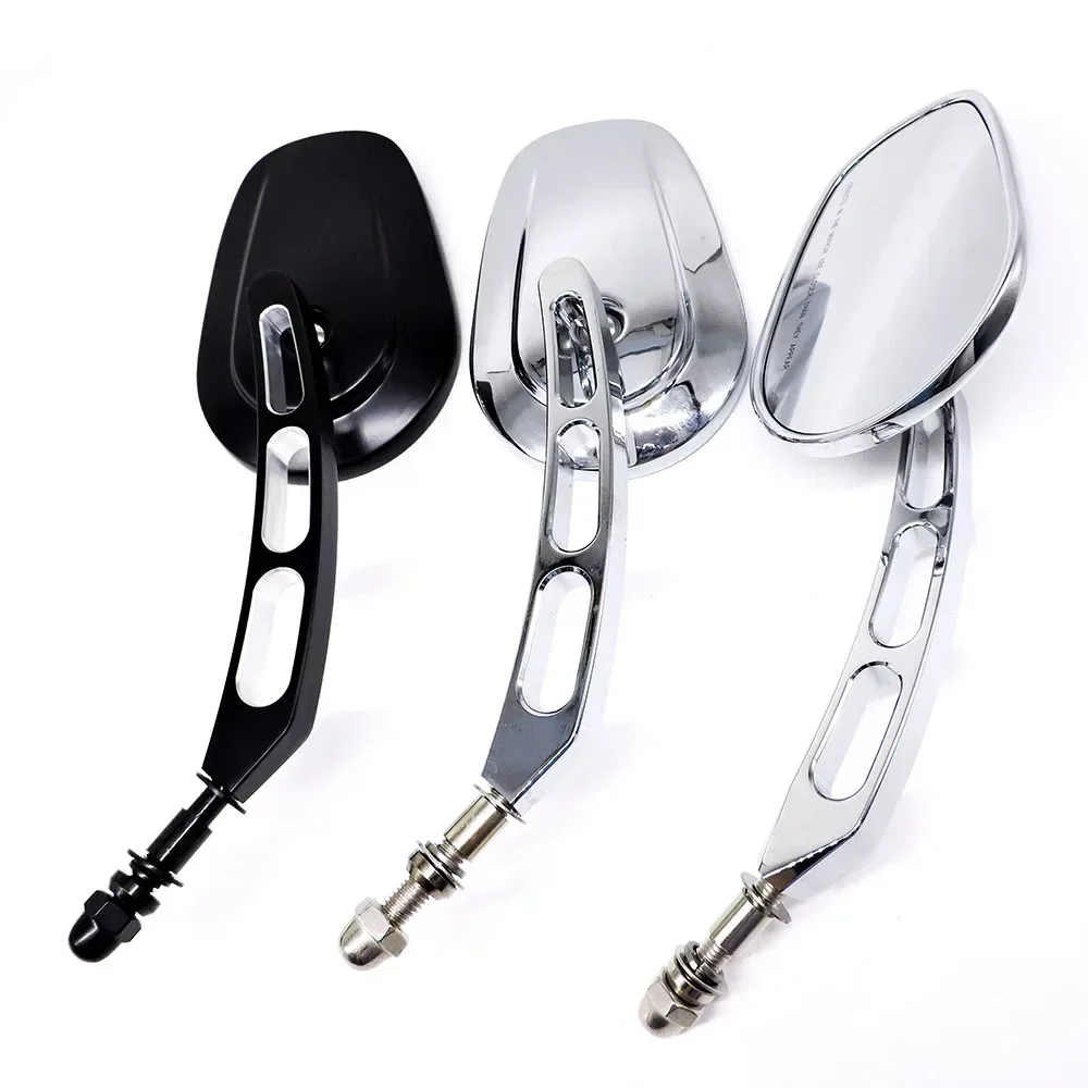 WB3 UV Protected Cruiser Motorcycle Mirrors Anti Yellowing Glass Long Lasting For All Weather Conditions