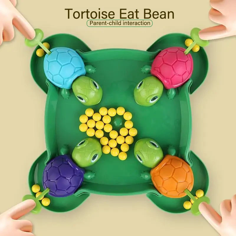 

Educational Toys Hungry Turtle Board Game Family Party Fun with Bean Ball Table Game Perfect Childrens Birthday Gift Choice