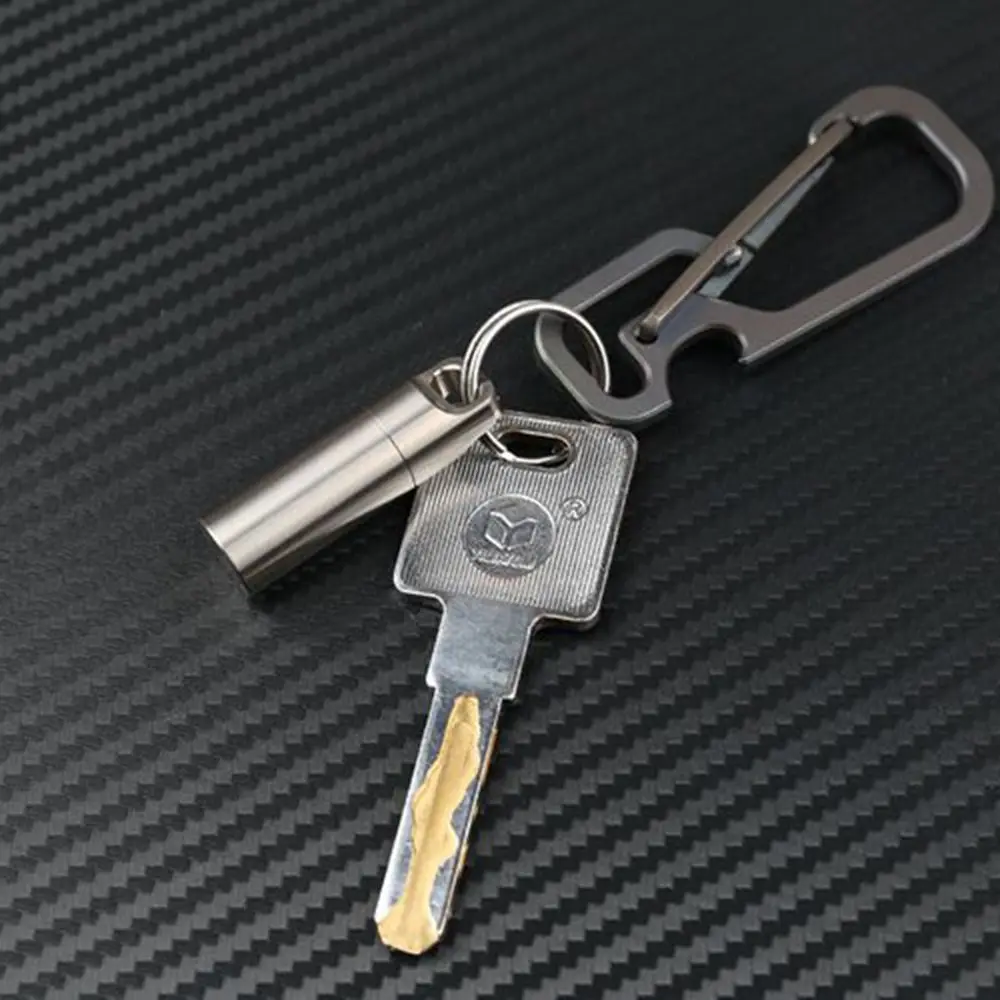 

Mini Outdoor Survival Emergency Storage Capsule Sealed Tank Medicine Bottle Pill Case Pill Box Keychain First-Aid Canister