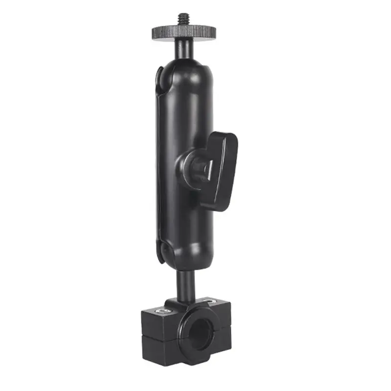 A88M Motorcycle Bike Camera Holder Handlebar Rearview Mirror Mount Bracket 1/4 Metal Stand for Action Camera