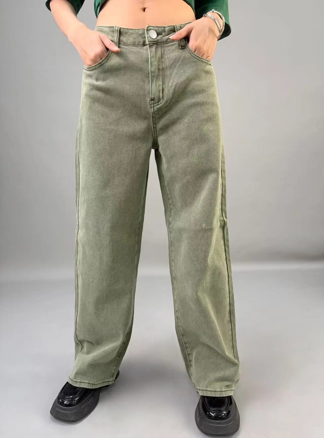 

Retro straight leg pants for women summer 2025 new high waist slimming and loose wide leg pants