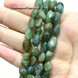 8-10mm Natural Stone Green Apatite Irregular Loose Spacer Beads for Jewelry Making Diy Earrings Bracelet Charms Accessories 15''