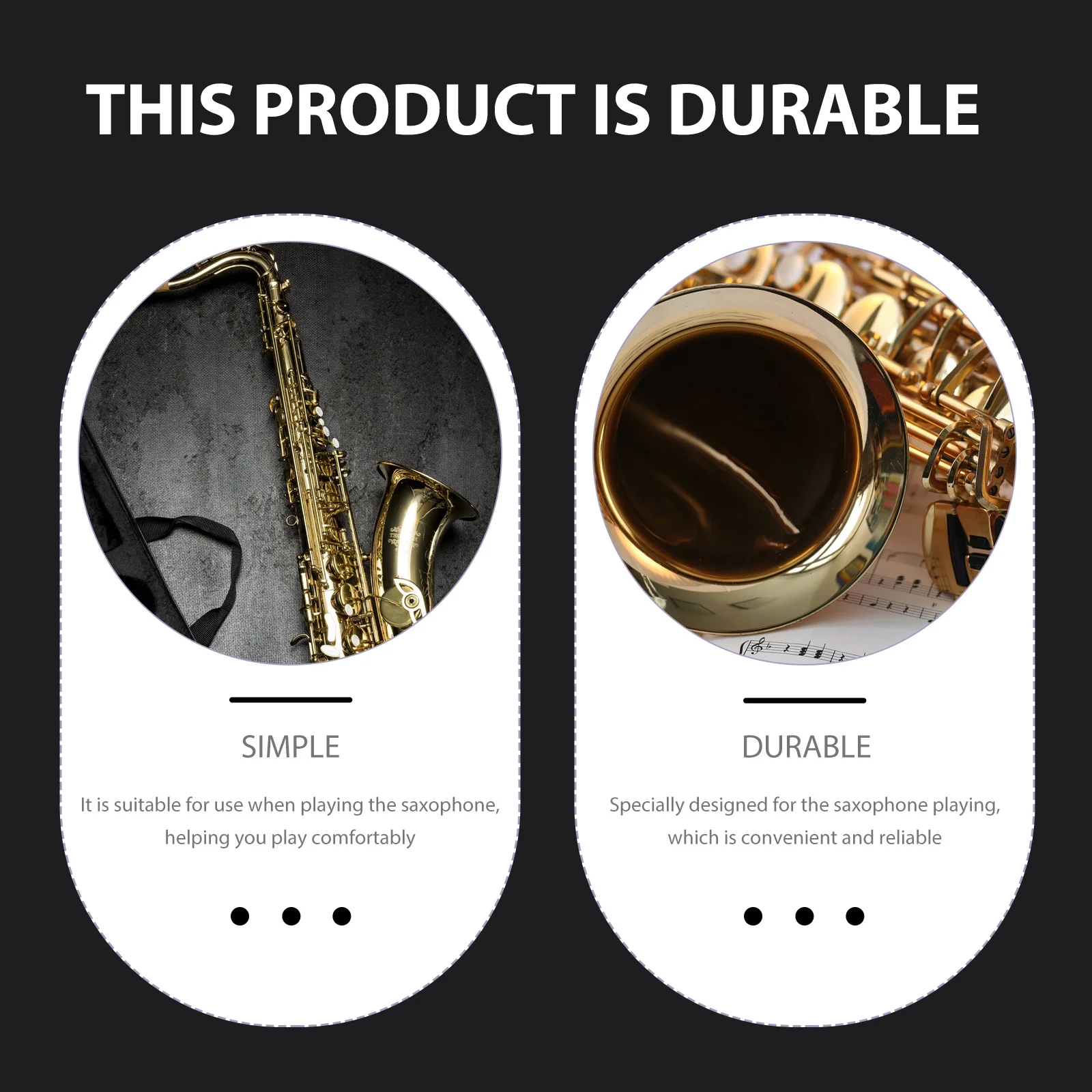 

5Pcs Saxophone Thumb Rest Finger Supports Simple Installation Comfortable Playing Saxophone Finger Rest Accessory