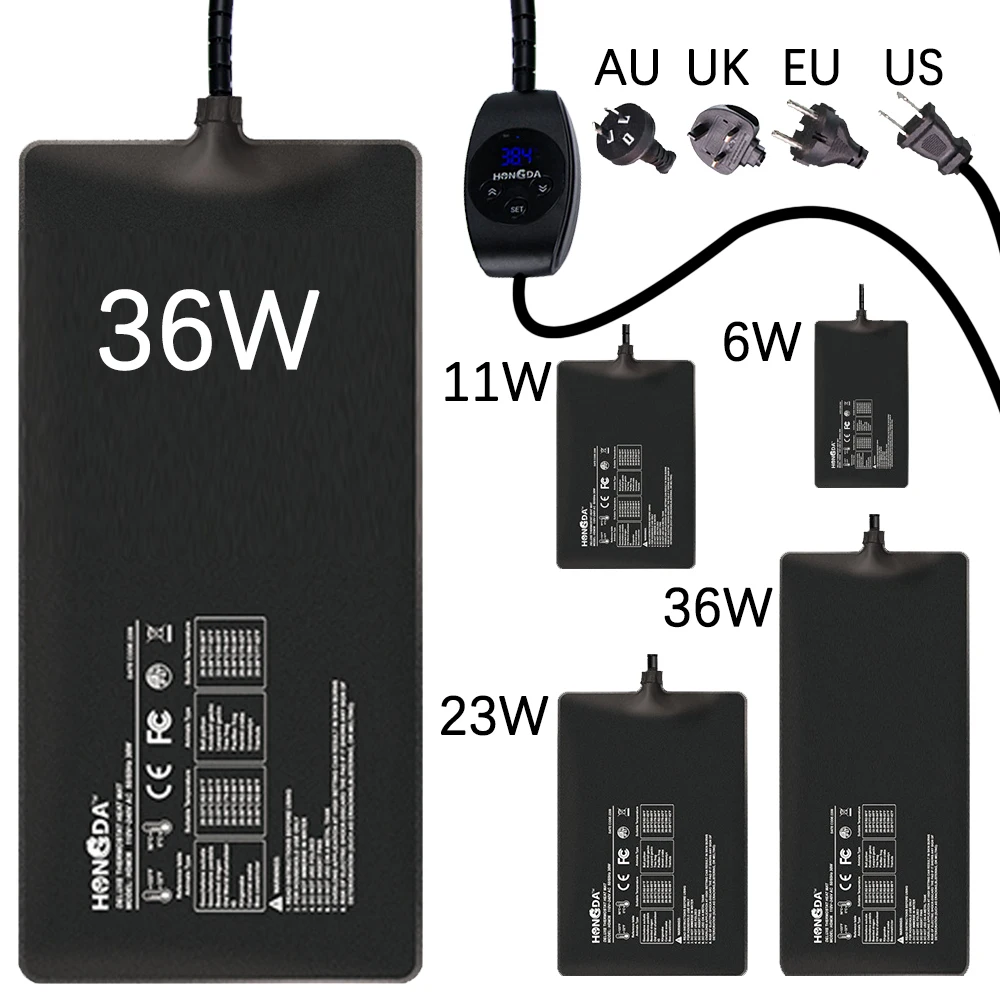 6W-36W sadzonka mata grzewcza wodoodporne nasiona roślin kiełkowanie cyfrowy regulator termostatyczny kryty cieplarnianych narzędzia ogrodowe