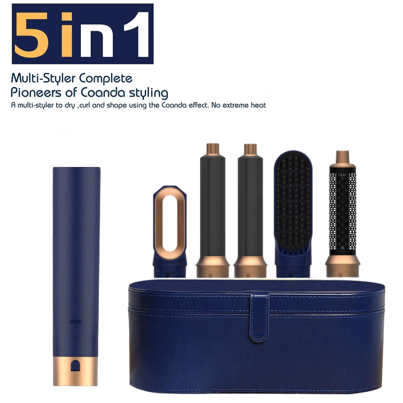 5 in 1 Hair dryer Multifunctional curling iron Hot air comb set Hair straightener Styling tools Professional curling iron